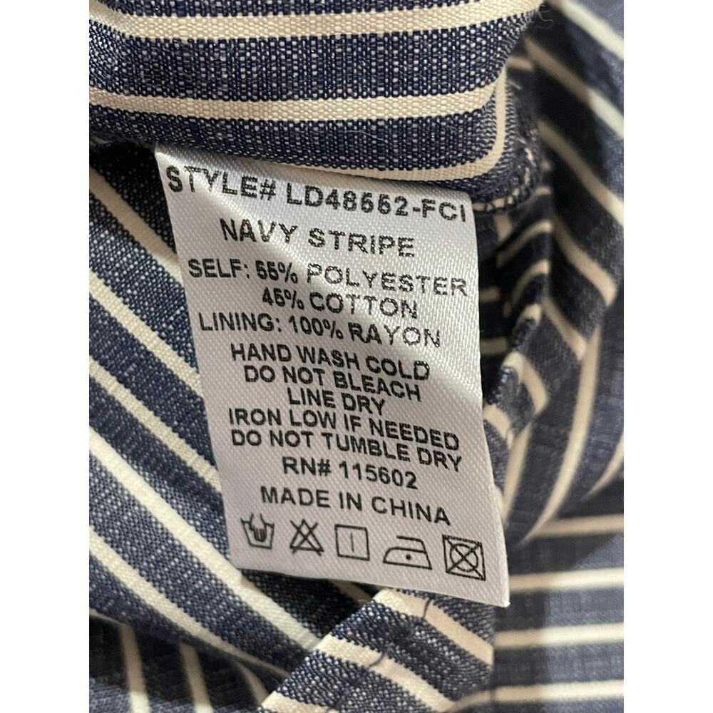 NWT Lush Navy Stripe Midi Dress - Medium - Picture 7 of 10